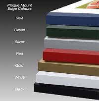 Plaque mounts are mostly done in black, but here is the option to see all the colours it comes in