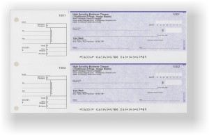 These 2 up cheques are great manual cheques to keep in a binder