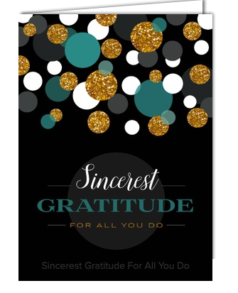 gratitude sincerest greeting customizable comes inside card
